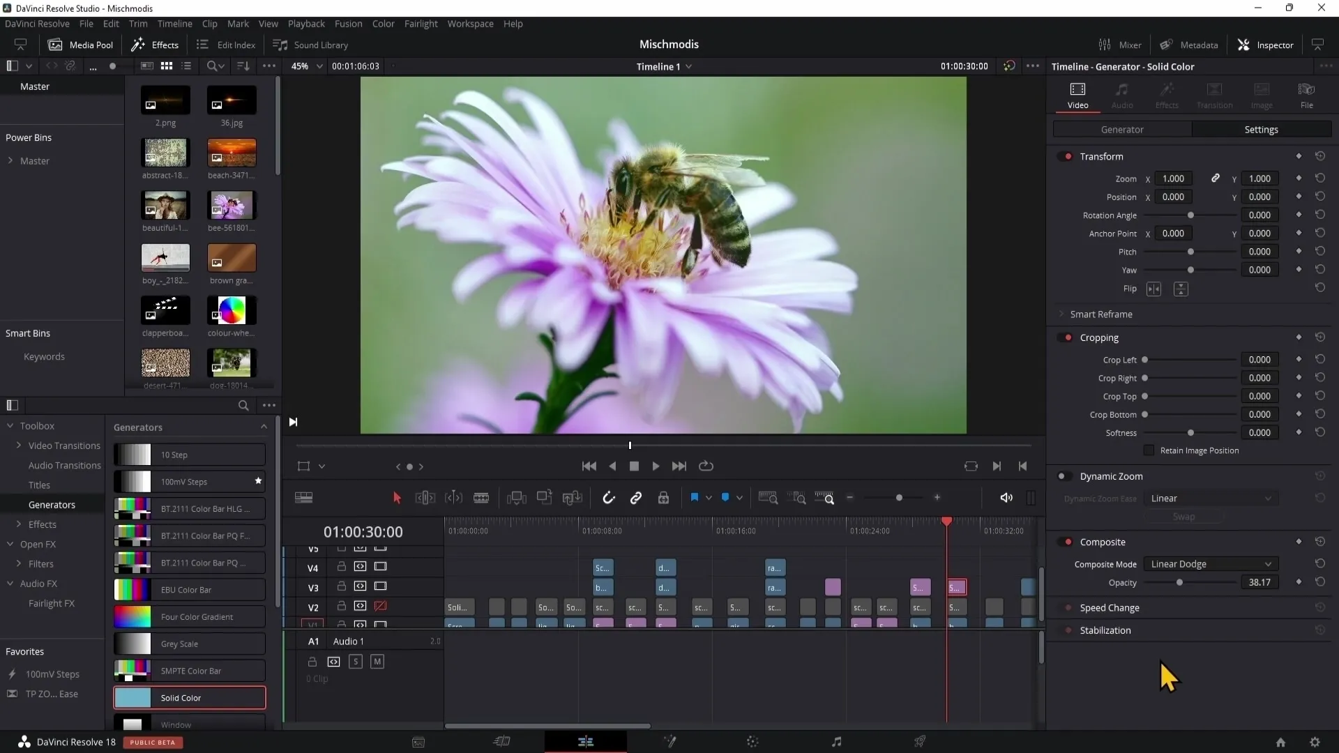 DaVinci Resolve: Smíšené režimy pro kreativní korekce barev