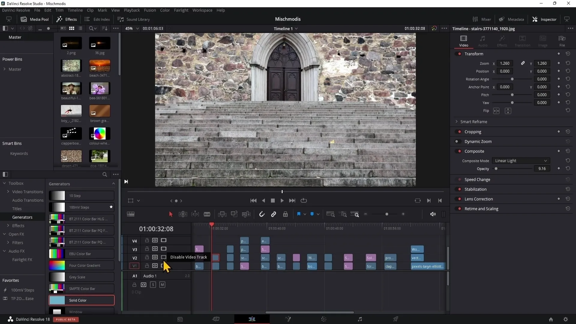 DaVinci Resolve: Směsi pro kreativní korekce barev