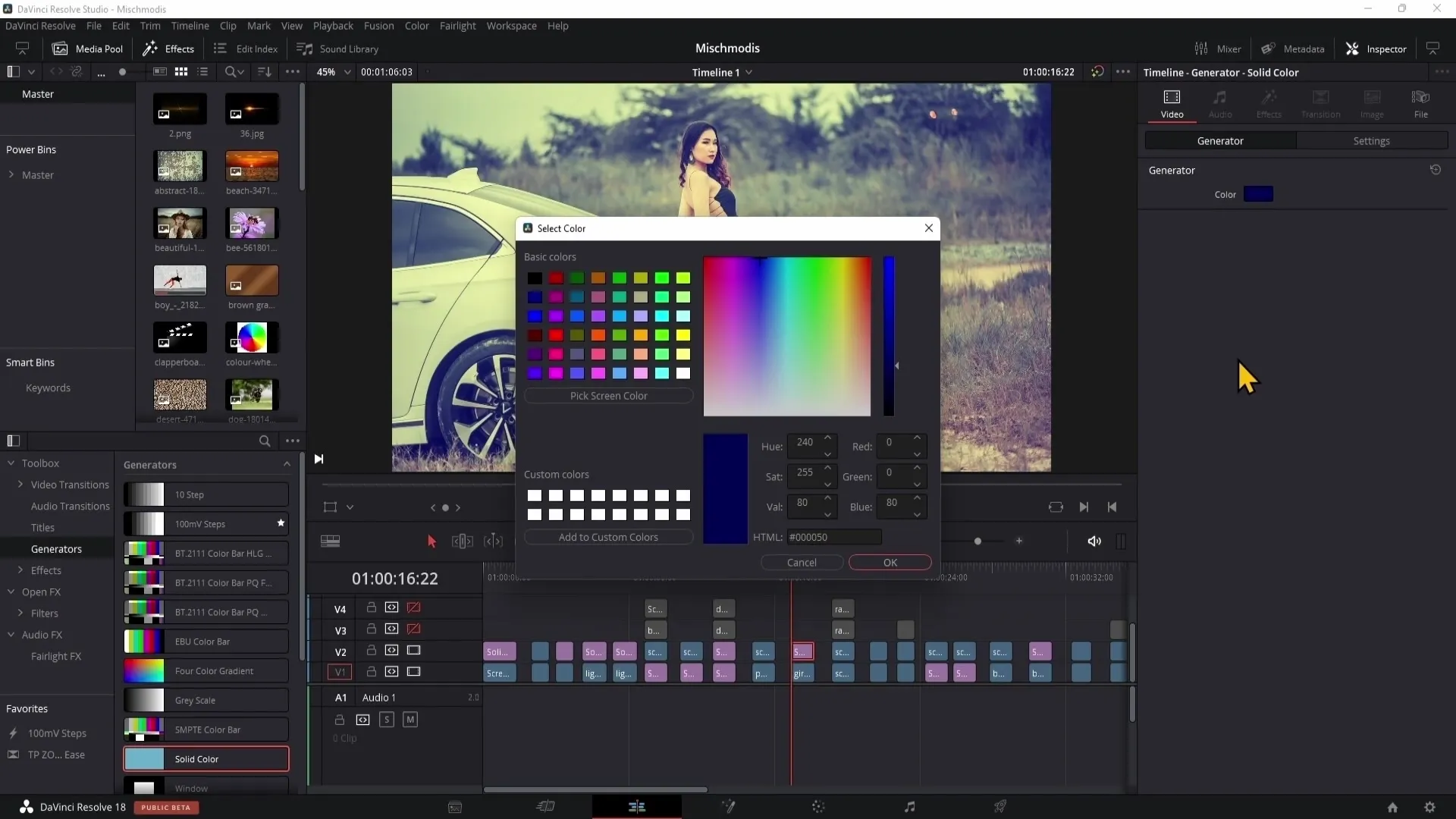 DaVinci Resolve: Módy smíchání pro kreativní korekce barev