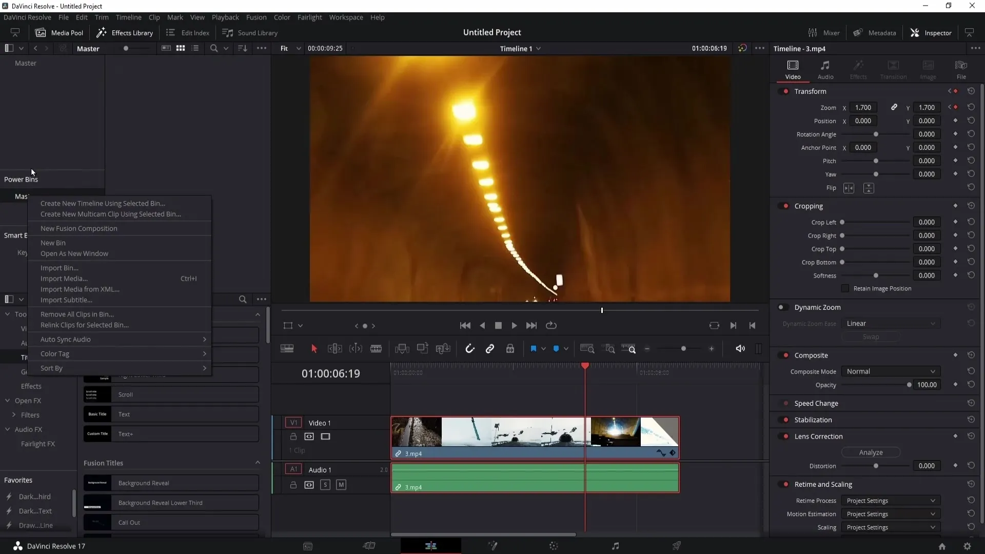 Efektivní využití Power Bins a Smart Bins v programu DaVinci Resolve