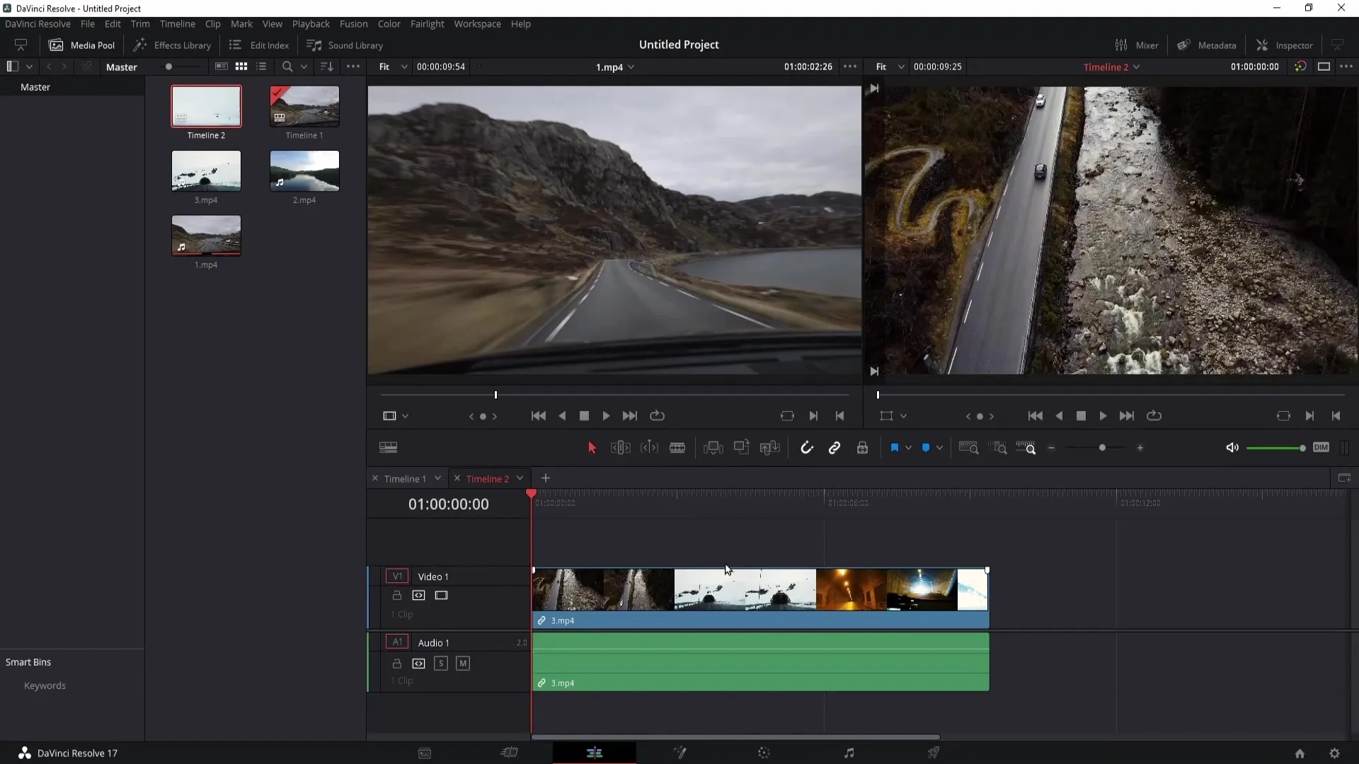 Efektivní využití časové osy v programu DaVinci Resolve