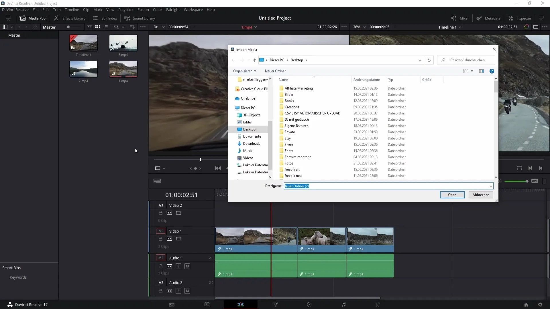 Efektivní využití časové osy v DaVinci Resolve
