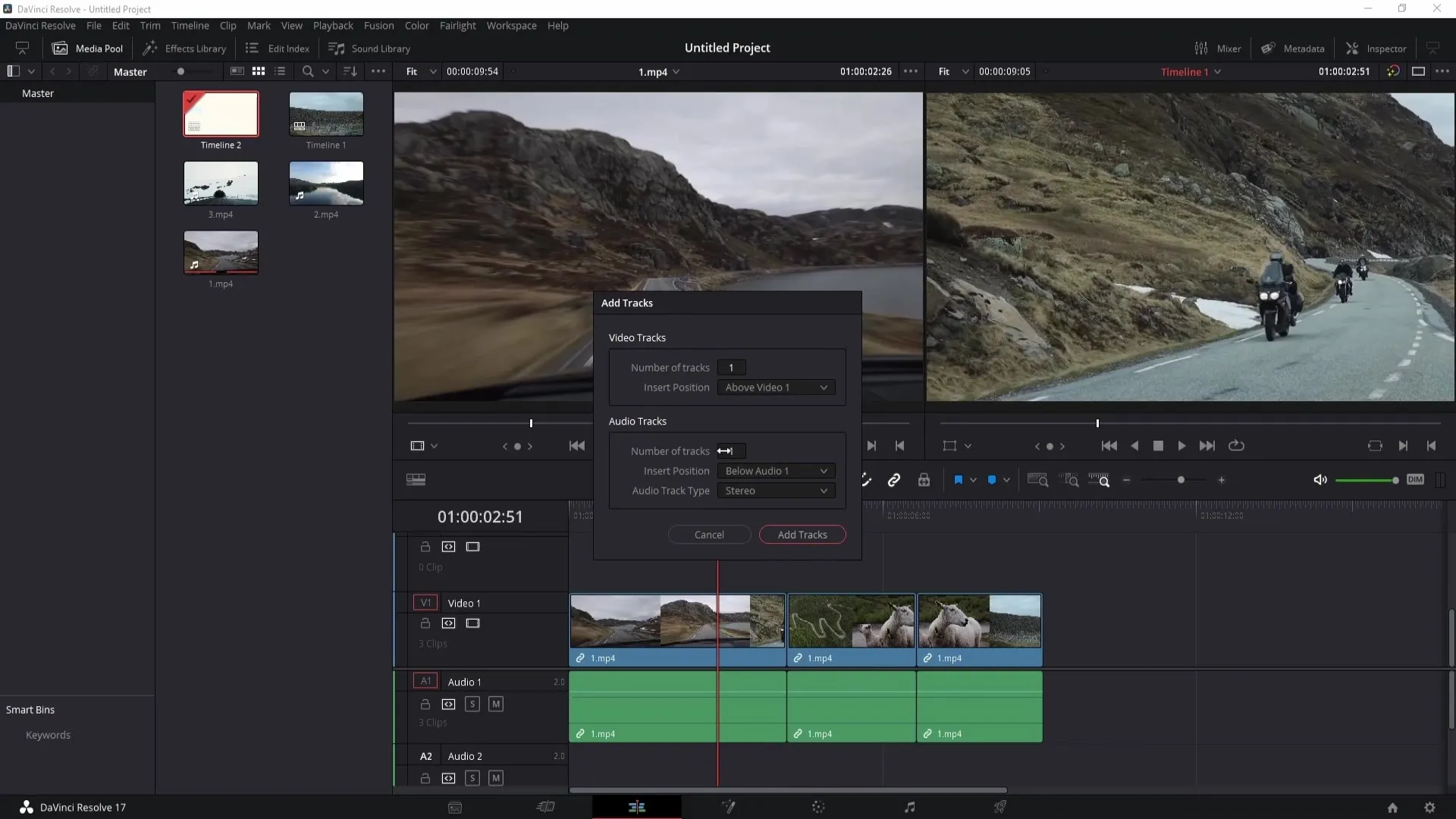 Efektivní využití časové osy v programu DaVinci Resolve