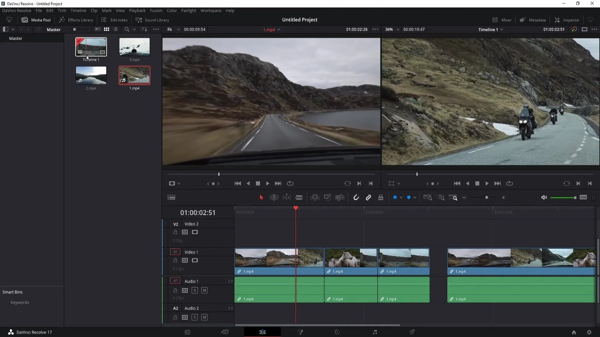 Efektivní využití časové osy v programu DaVinci Resolve
