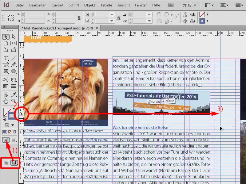 Uso de ayudas visuales en InDesign