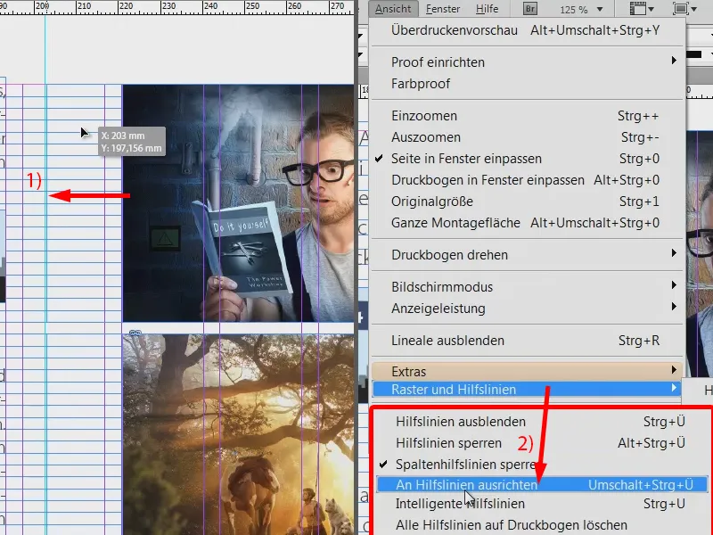 Uso de ayudas visuales en InDesign