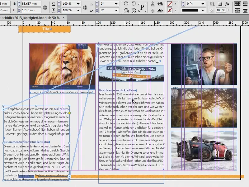Uso de ayudas visuales en InDesign