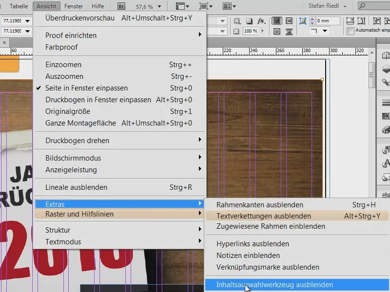 Uso de ayudas visuales en InDesign
