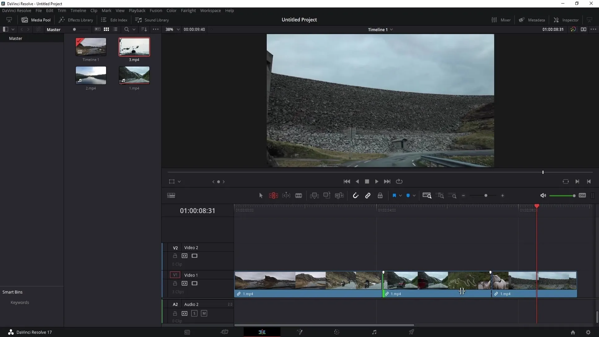 Komplexní průvodce nástroji na stránce úprav v programu DaVinci Resolve