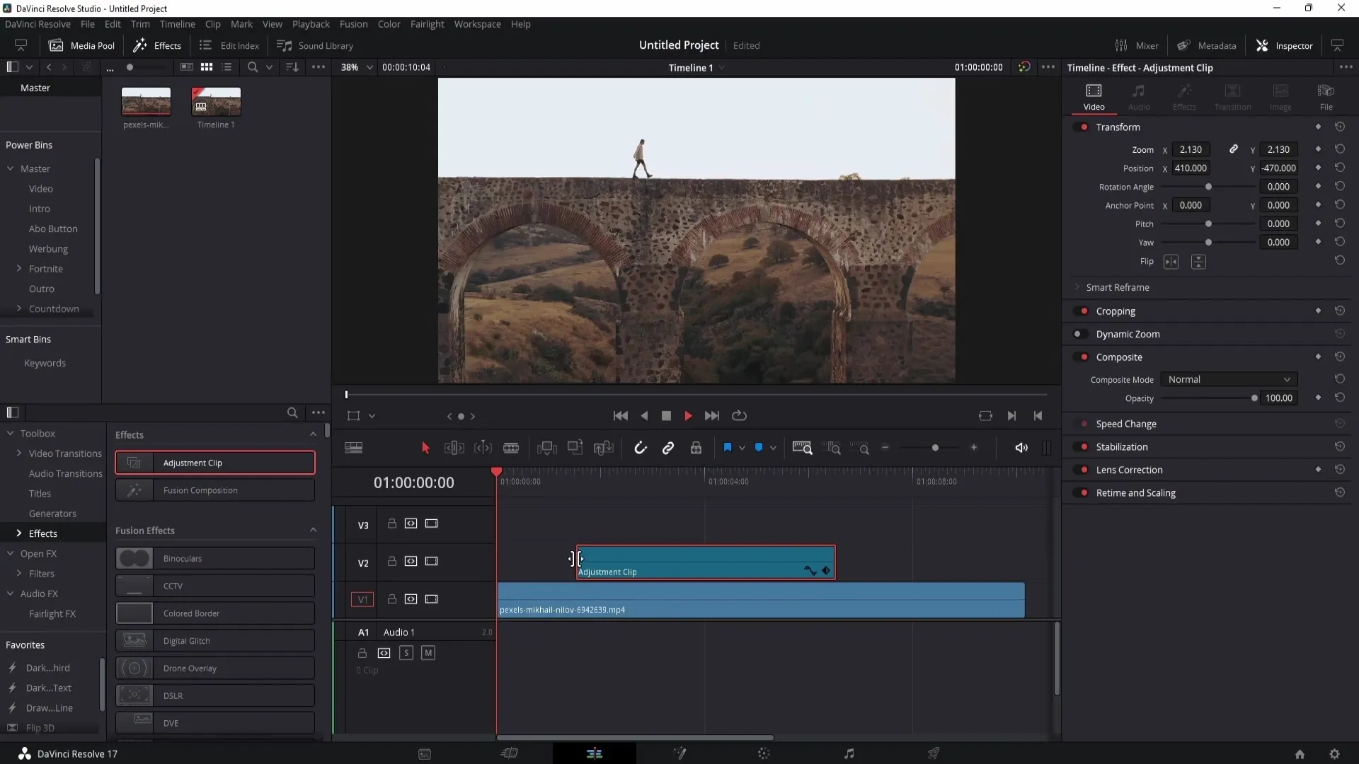 DaVinci Resolve – Optimální využití úpravových klipů