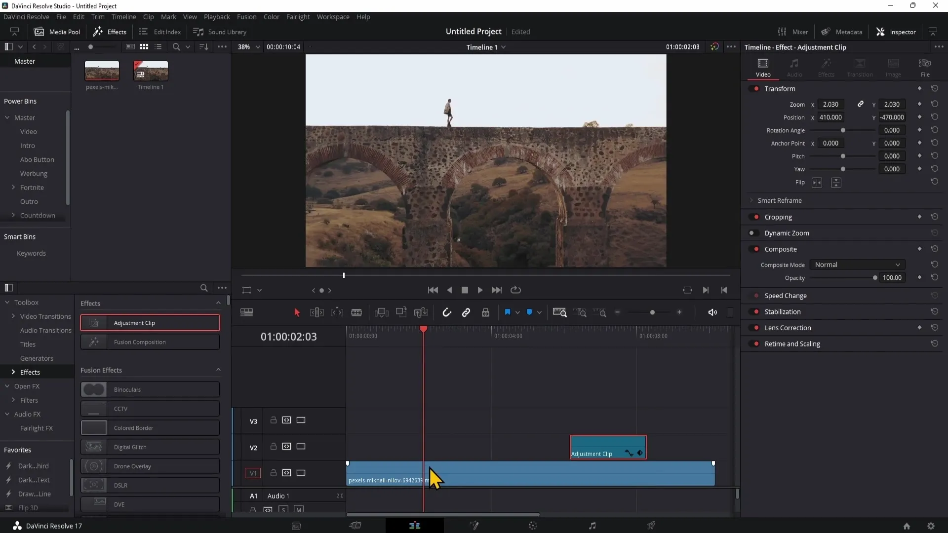 DaVinci Resolve – Optimální využití úpravných klipů