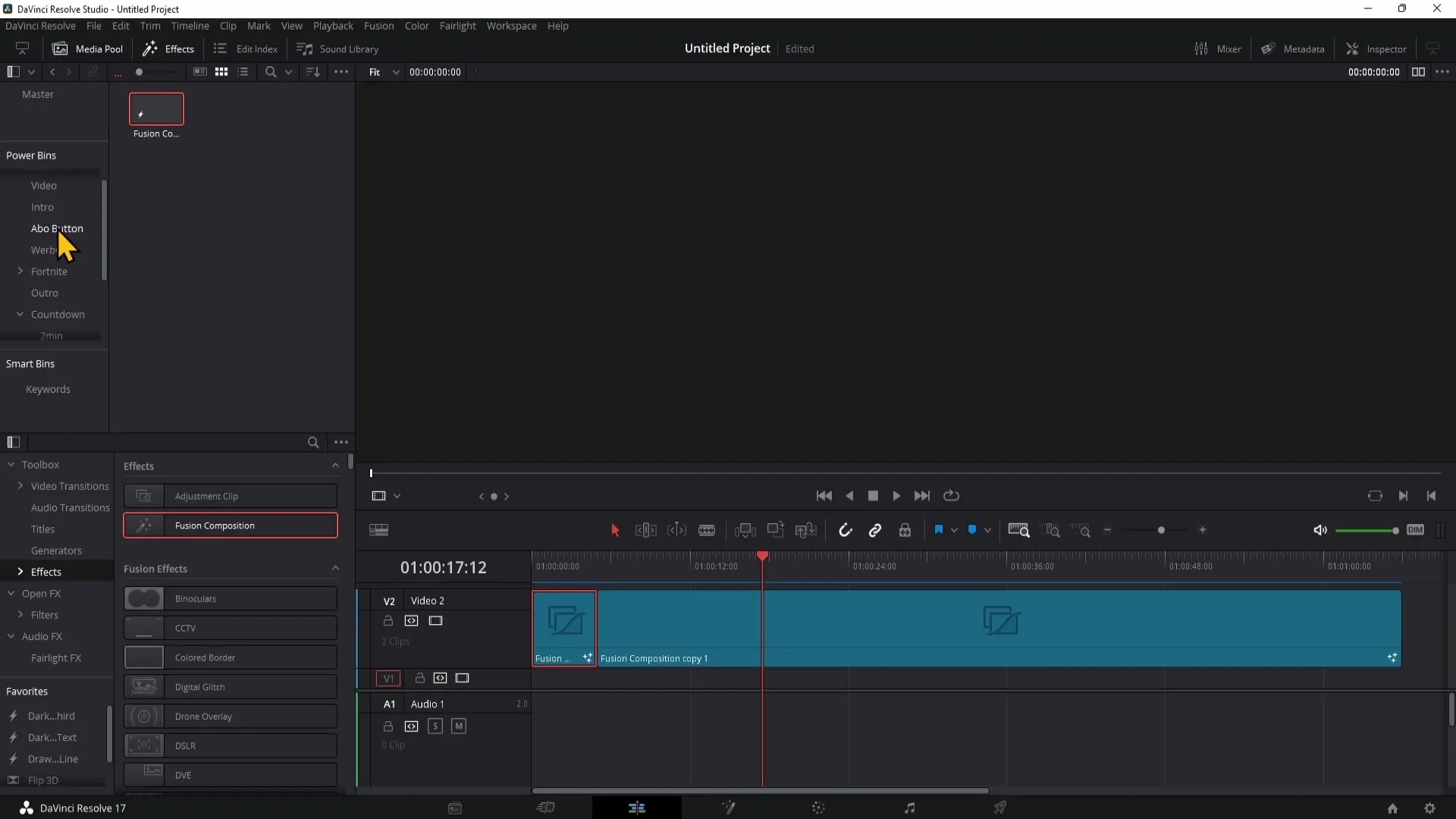 Efektivně využívat slučovací kompozici v programu DaVinci Resolve