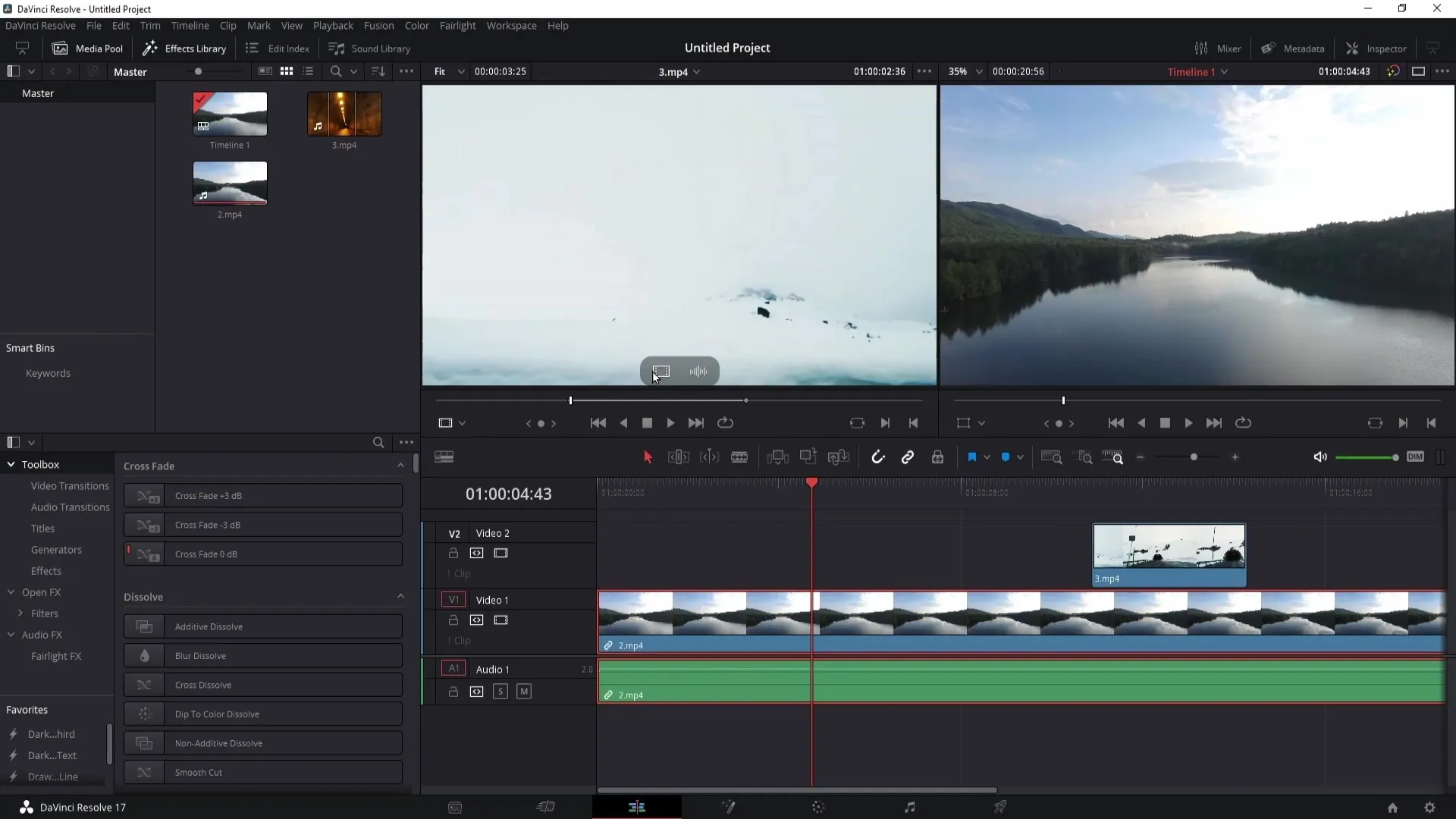 Efektivní práce s dvojitým obrazovkem v programu DaVinci Resolve