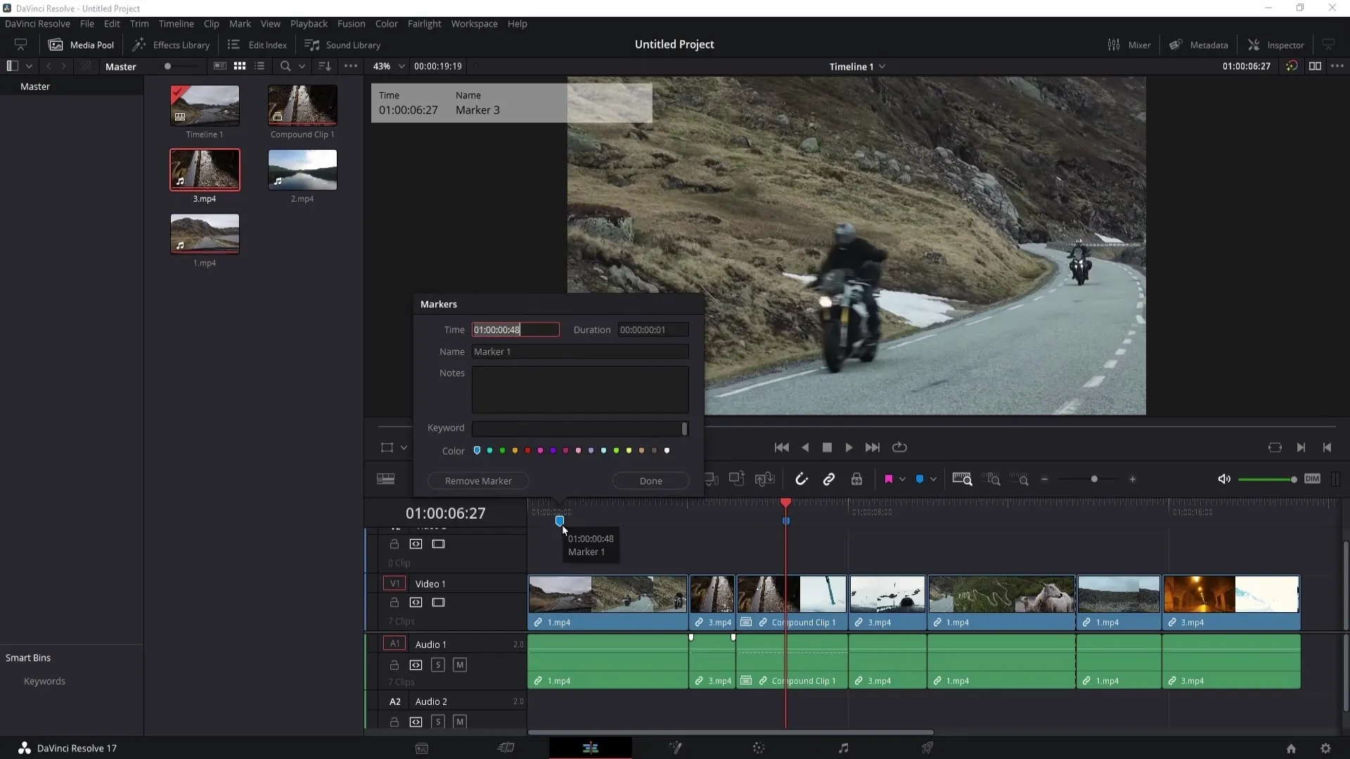 DaVinci Resolve: Efektivní využití vlajek a značek