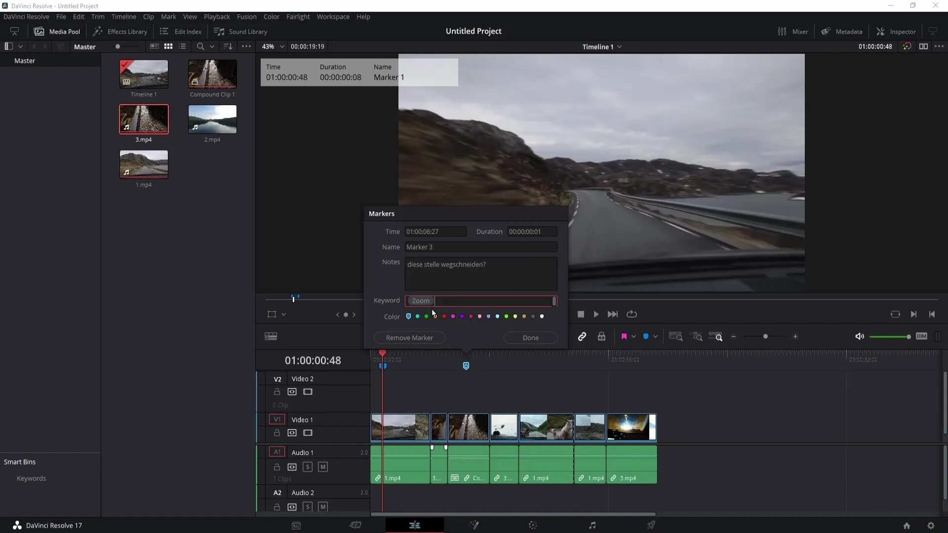 DaVinci Resolve: Efektivní využití vlaječek a značek