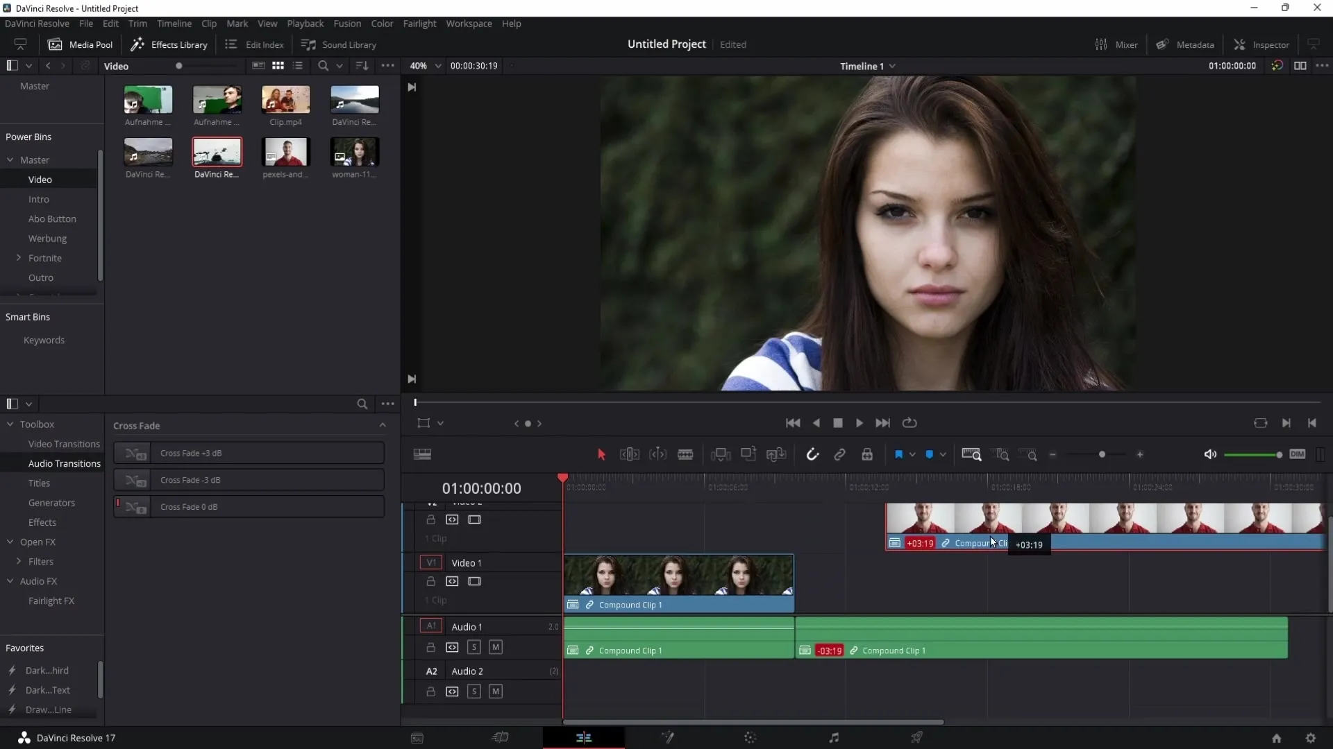 Zvládni J- a L-cuty v programu DaVinci Resolve
