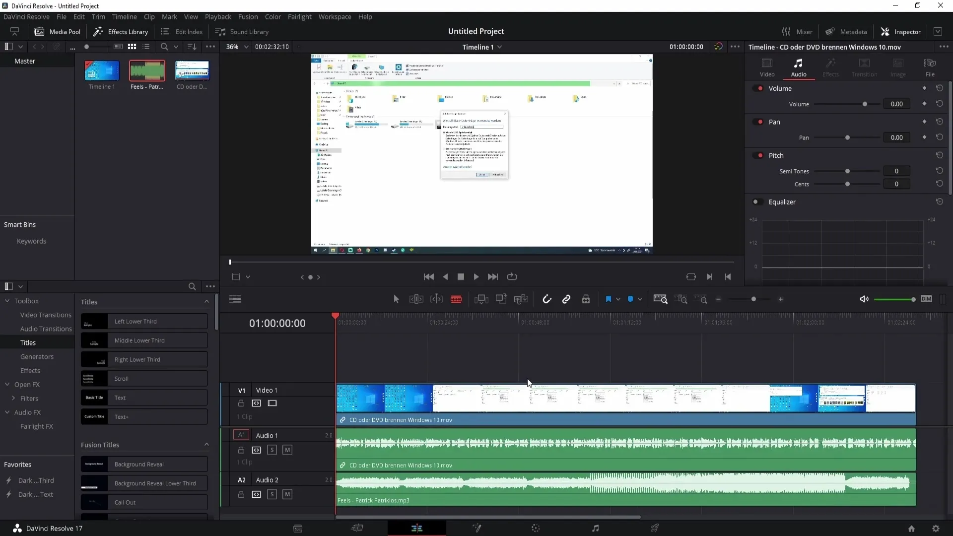 Přidat a upravit hudbu v DaVinci Resolve