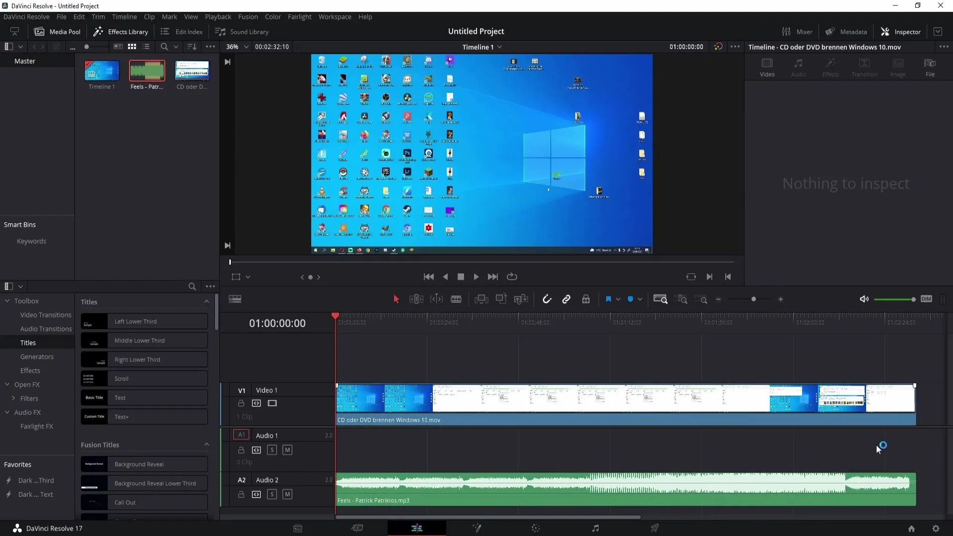 Přidat a upravit hudbu v DaVinci Resolve