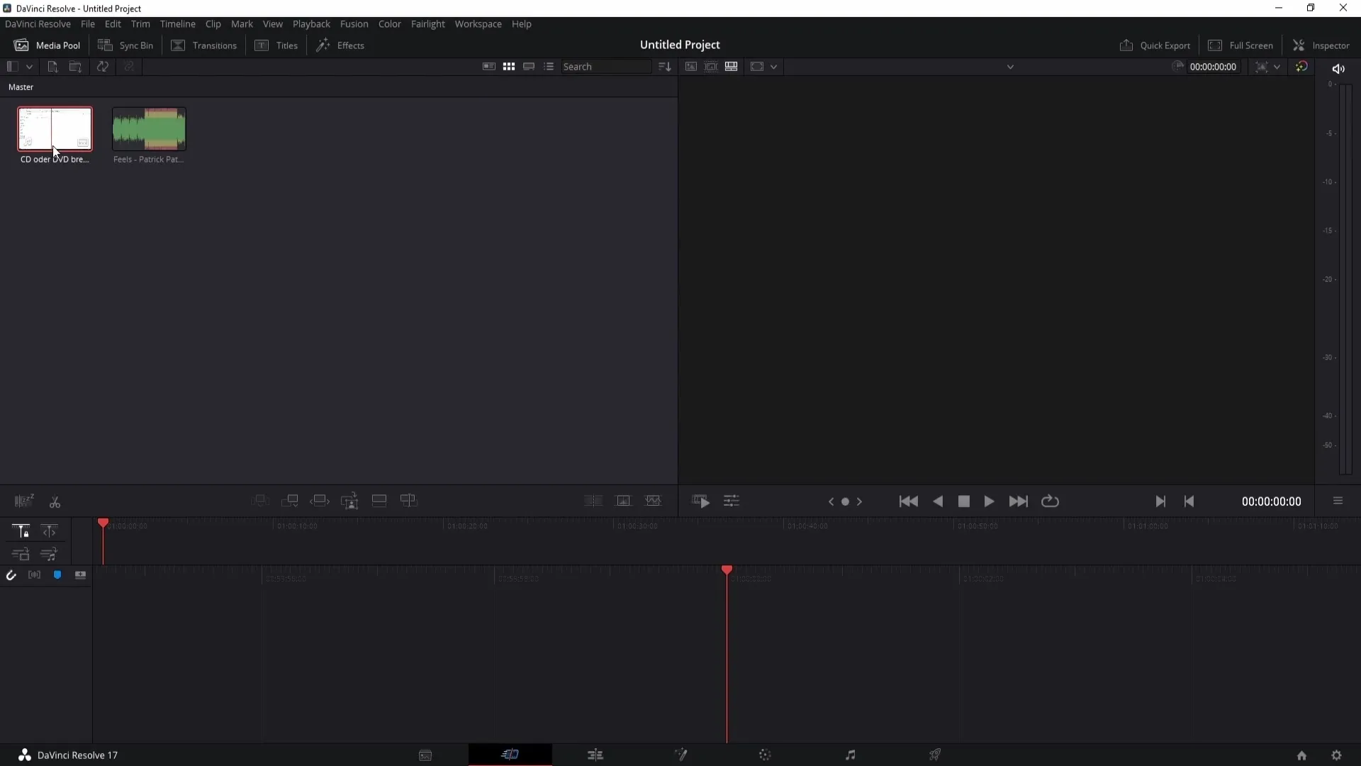 Přidání a úprava hudby v DaVinci Resolve