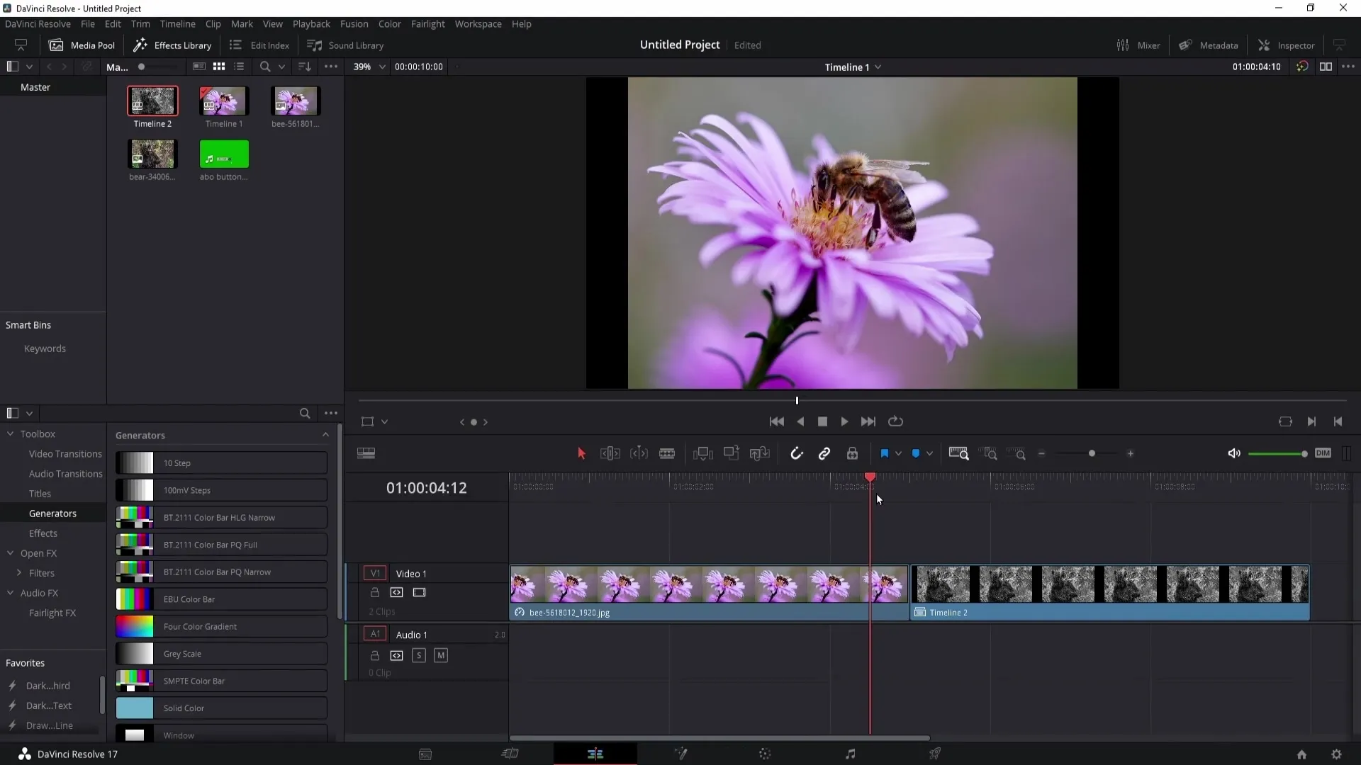 DaVinci Resolve: Průvodce krok za krokem vytvořením časových os