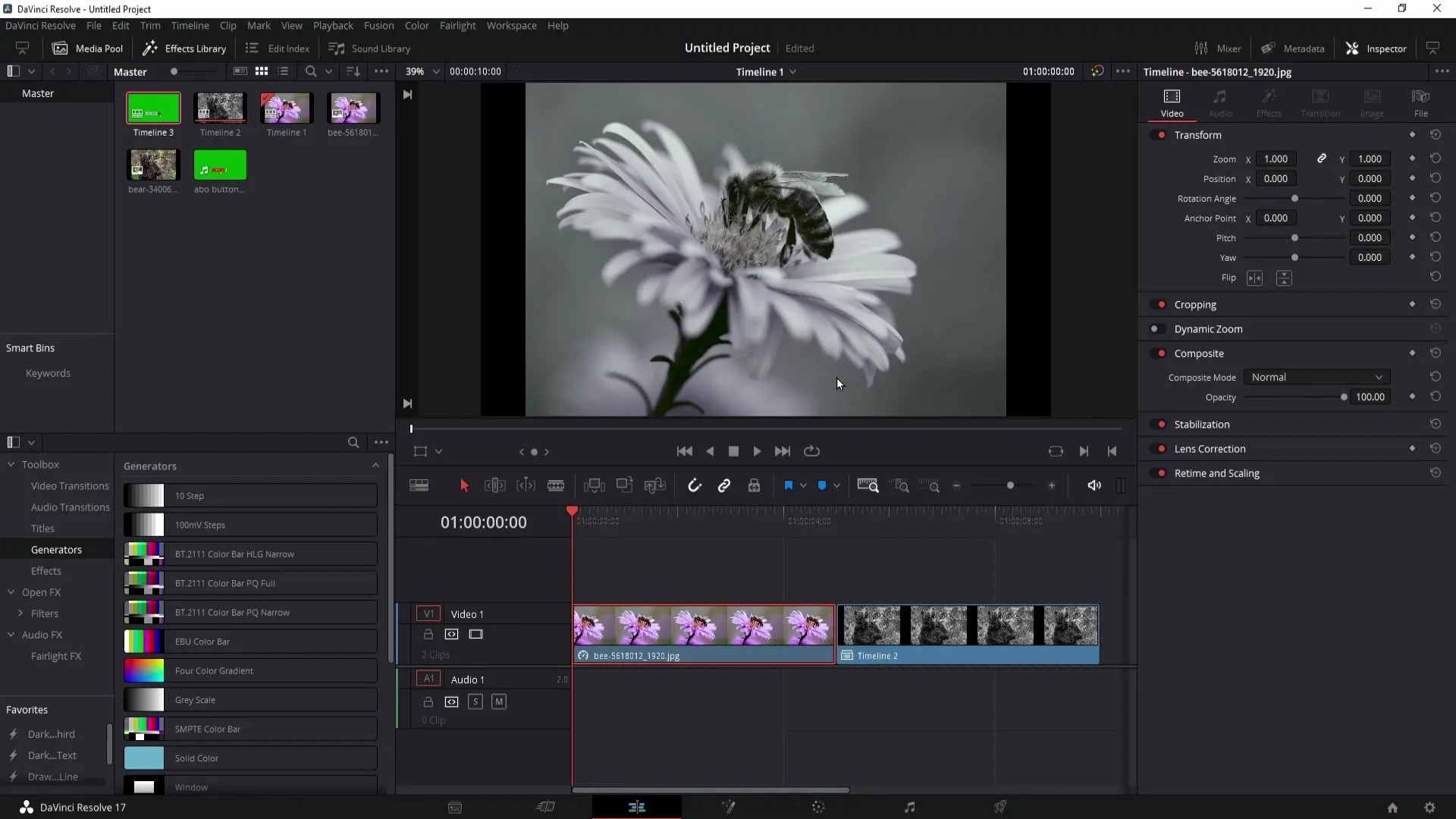 DaVinci Resolve: Krok za krokem návod na vytváření časových os