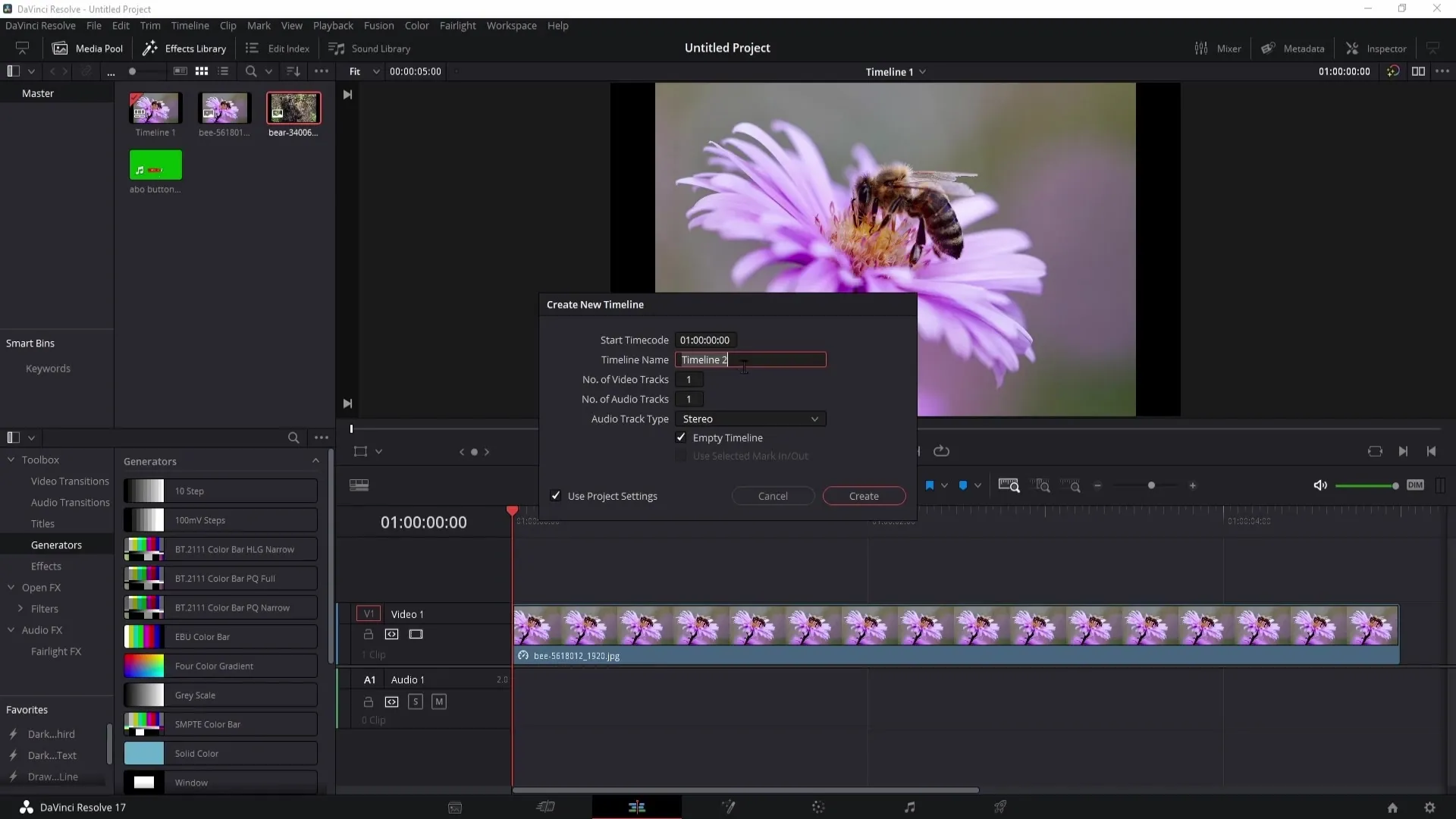 DaVinci Resolve: Návod krok za krokem na vytváření časových os