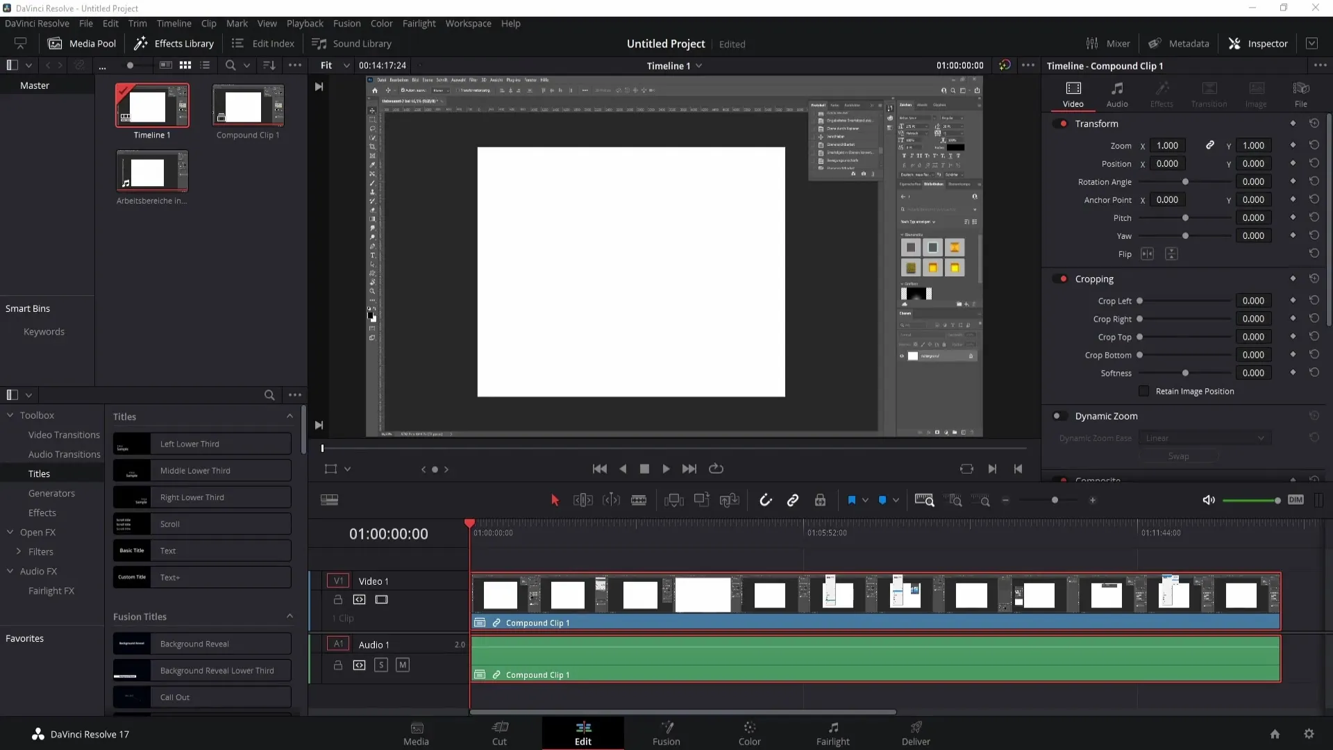 Spojování klipů v programu DaVinci Resolve - postup od kroku kroku