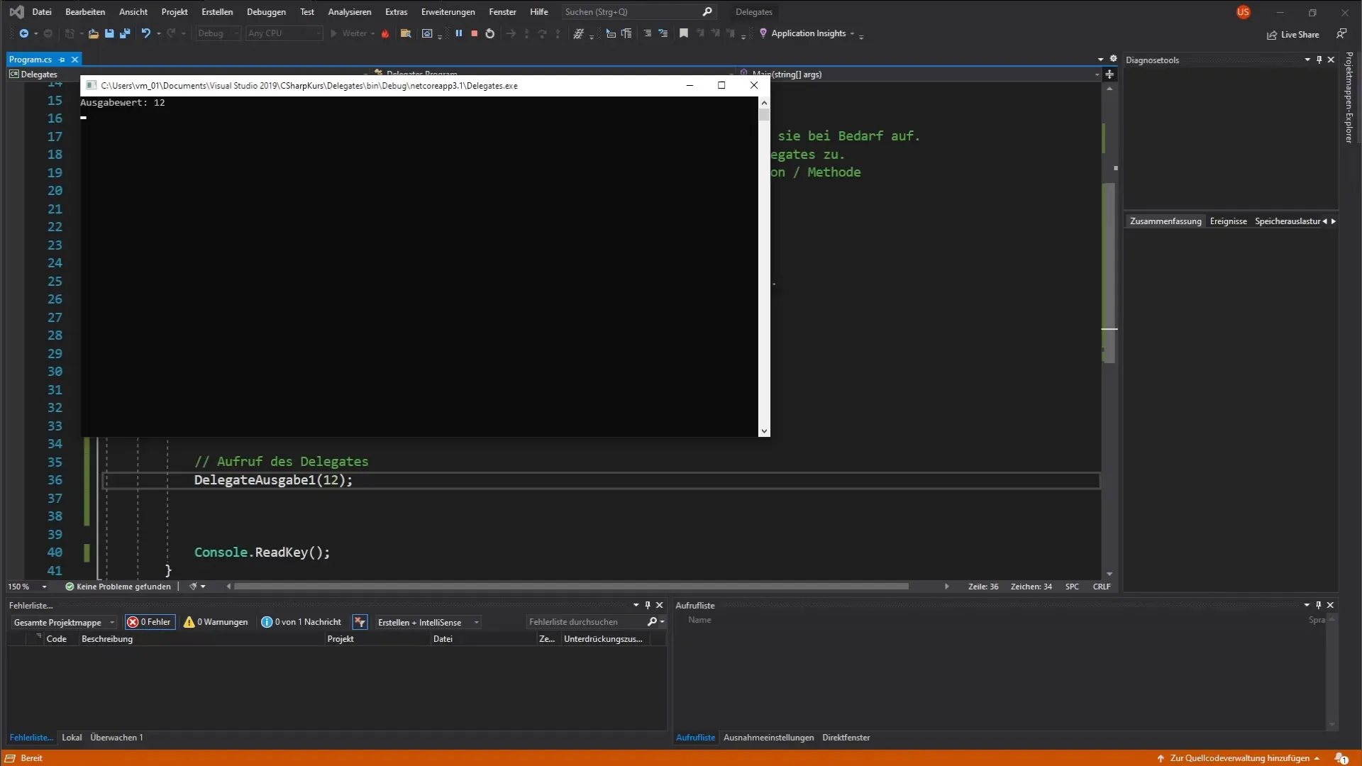 C# Delegates: Flexibel Methoden verknüpfen