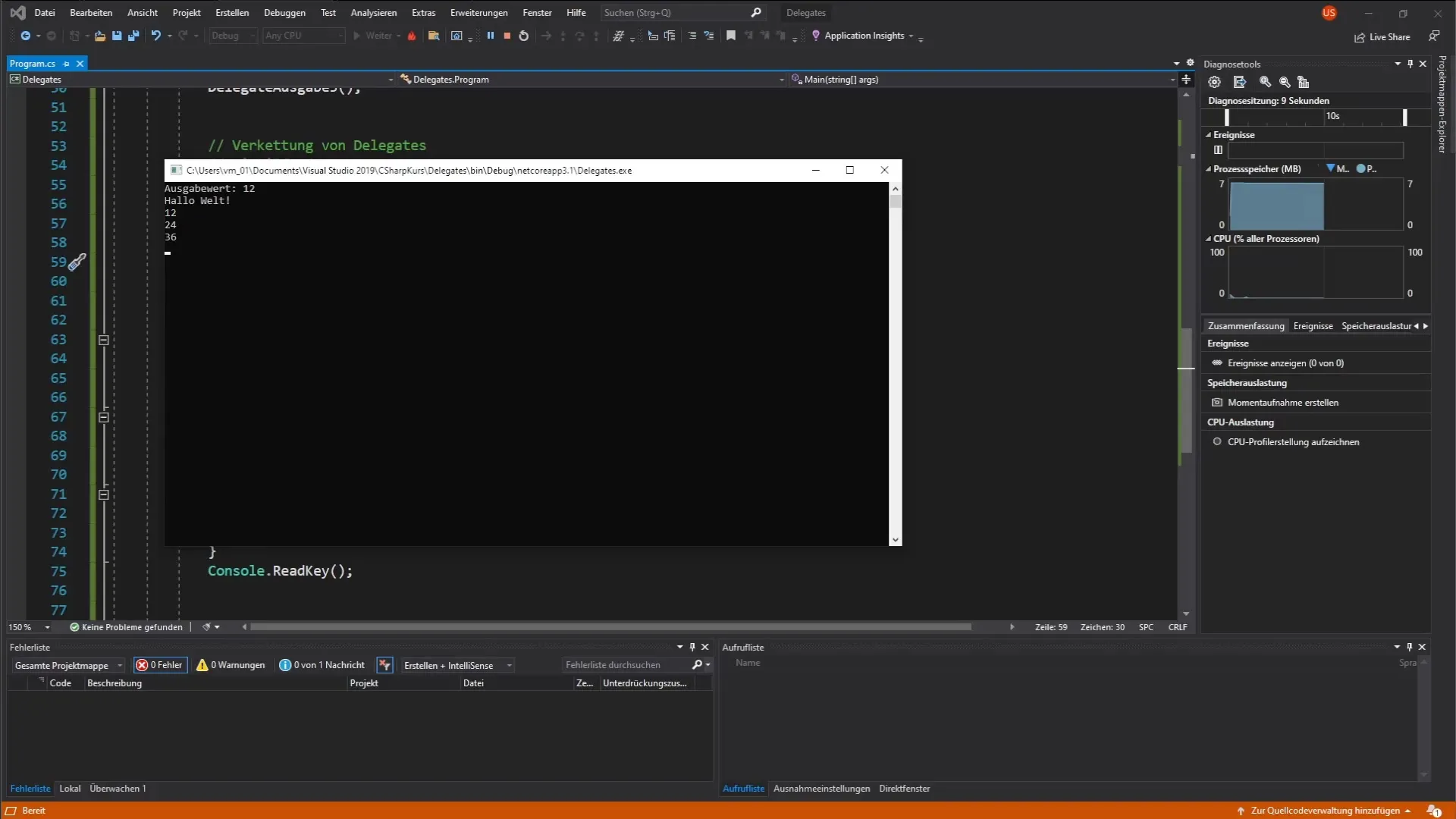C# Delegates: Flexibel Methoden verknüpfen