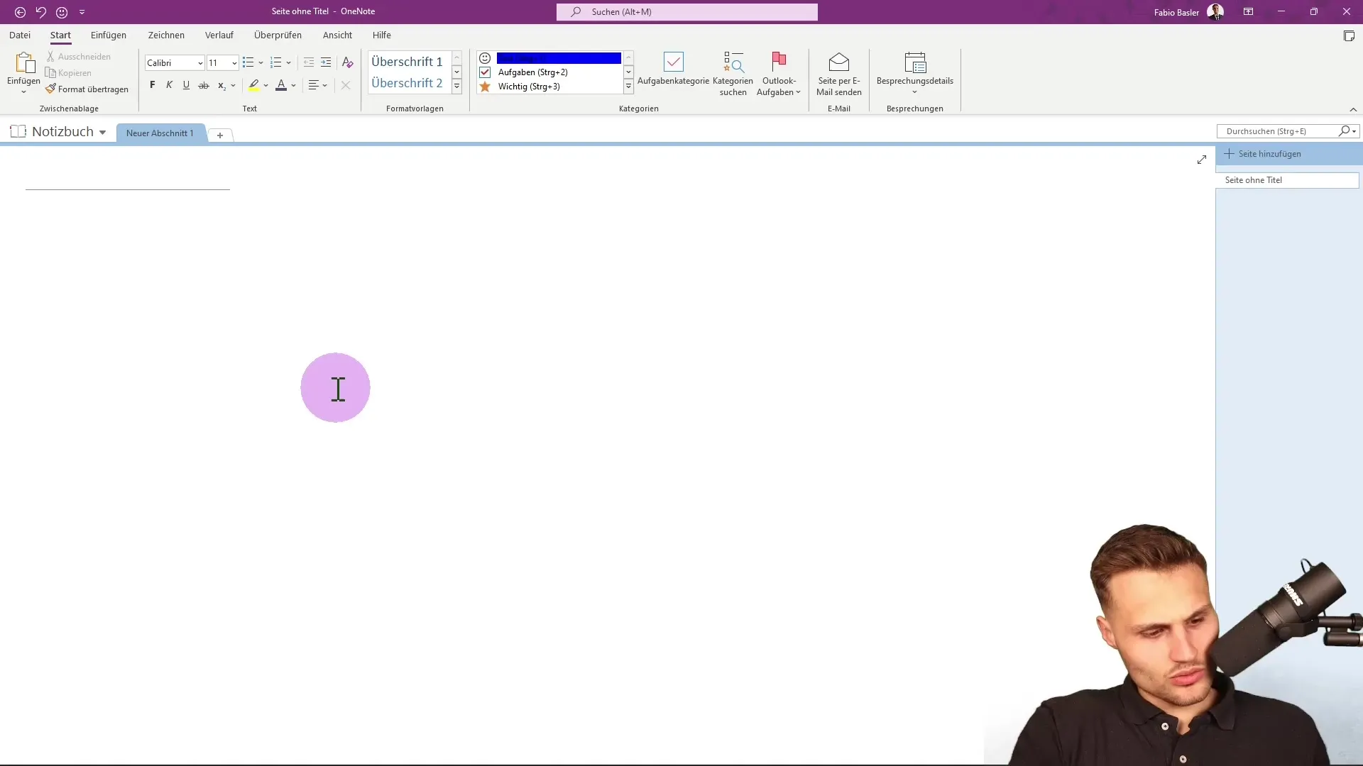 Notizbuch in Microsoft OneNote effektiv strukturieren