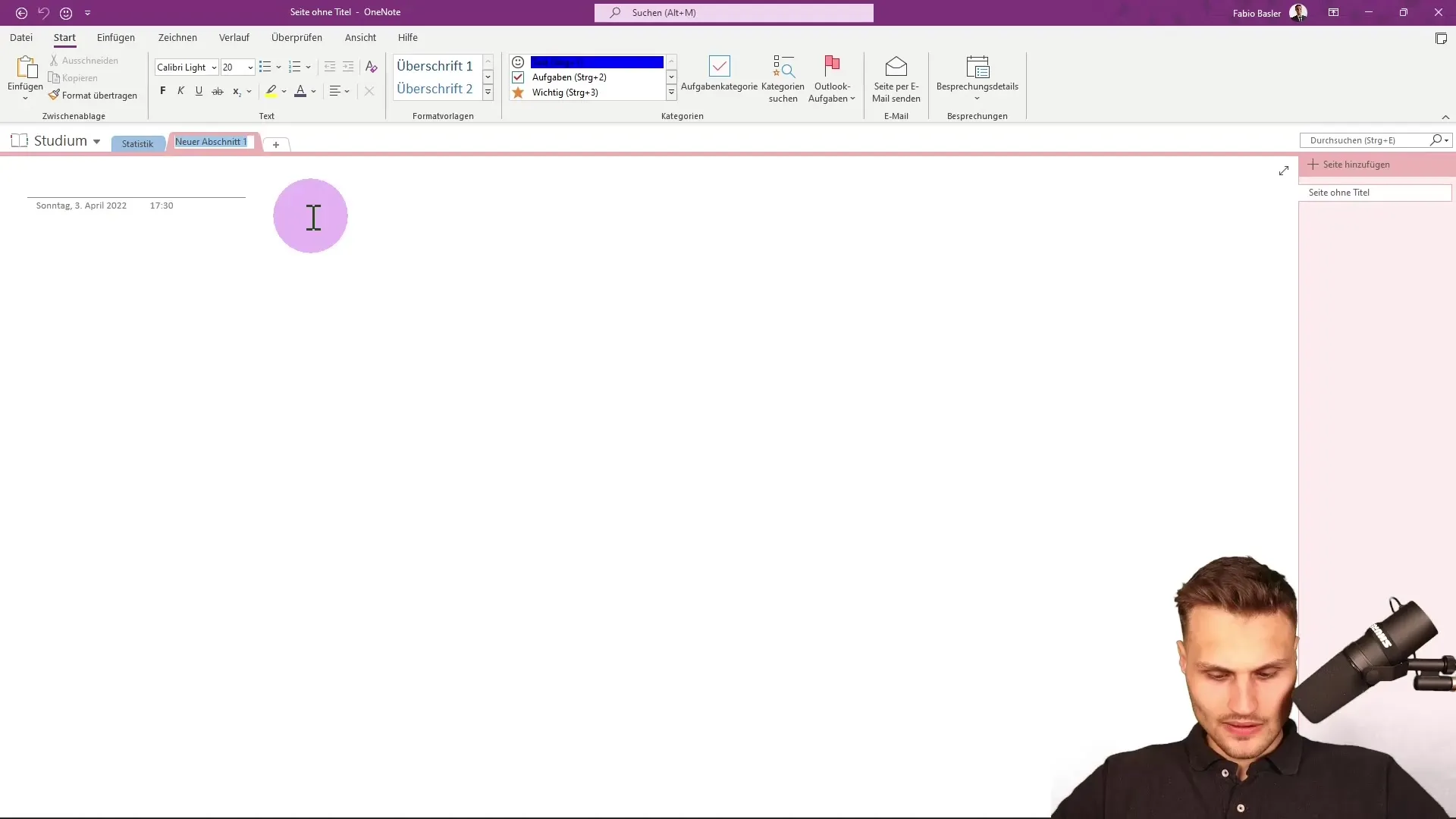 Notizbuch in Microsoft OneNote effektiv strukturieren