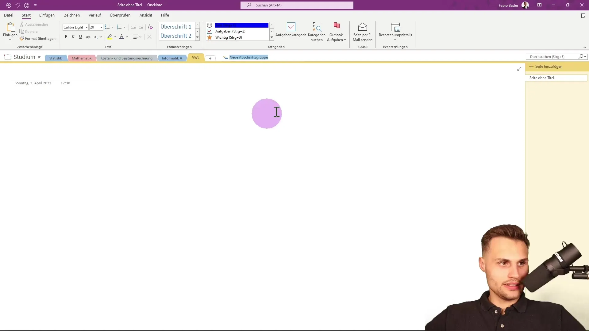 Notizbuch in Microsoft OneNote effektiv strukturieren
