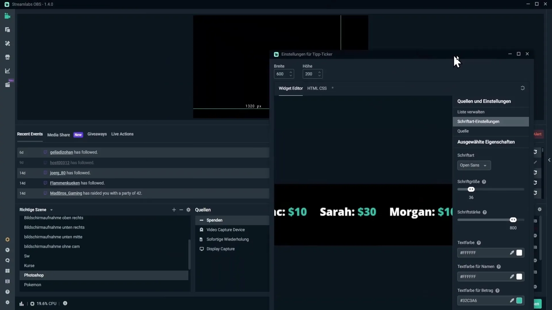 Tipp-Ticker Einrichten: Spenden Effektiv Zeigen in Streamlabs OBS