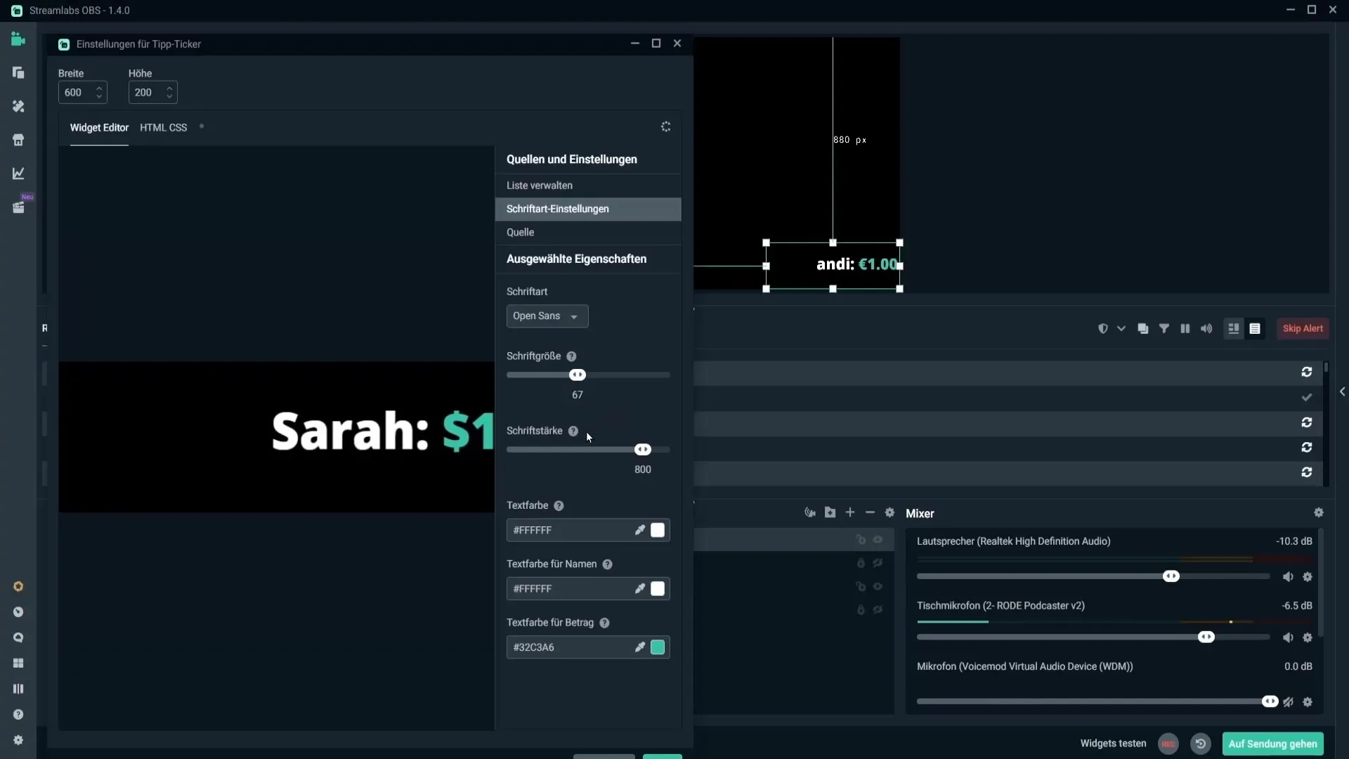 Tipp-Ticker Einrichten: Spenden Effektiv Zeigen in Streamlabs OBS