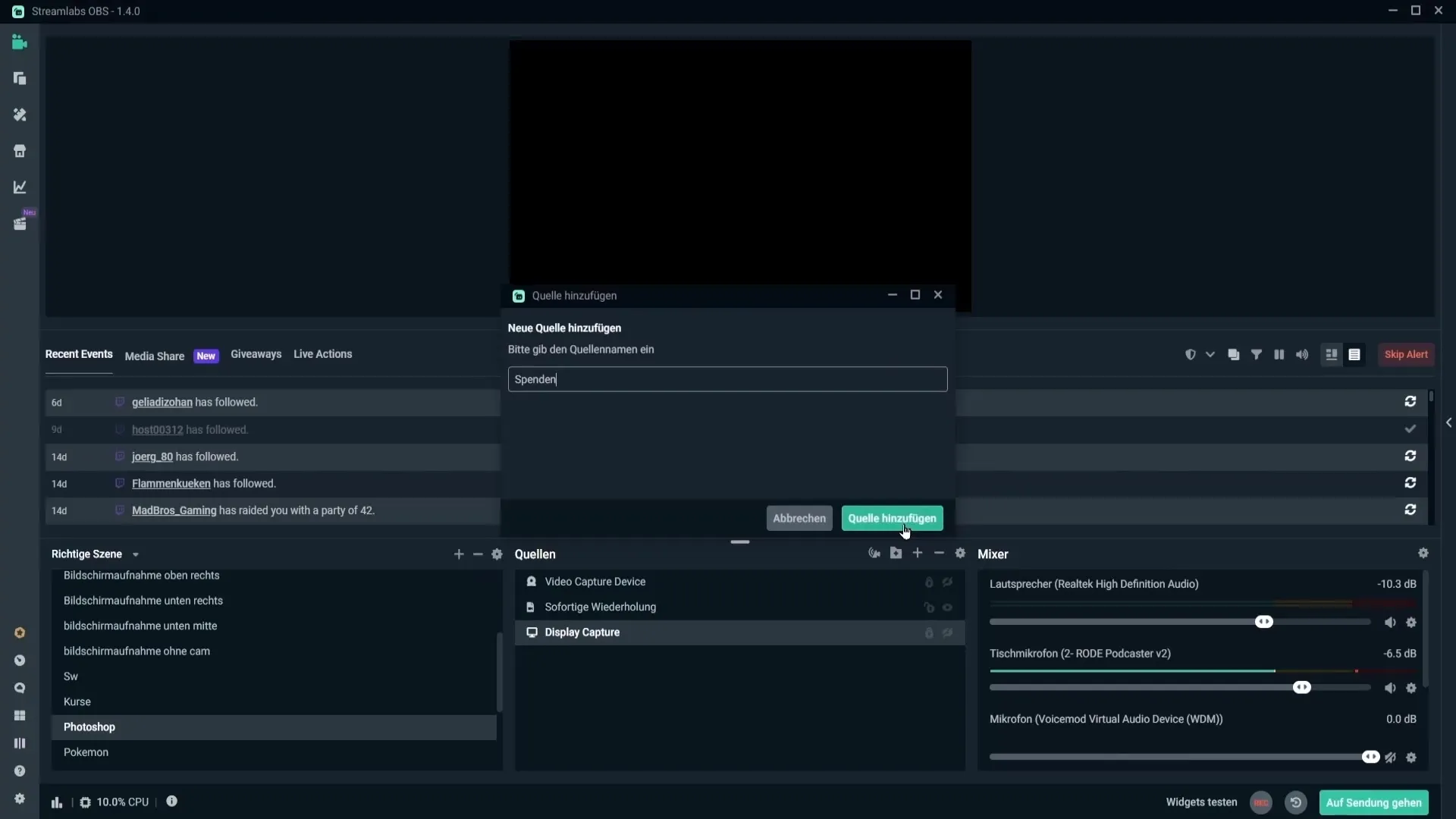 Tipp-Ticker Einrichten: Spenden Effektiv Zeigen in Streamlabs OBS