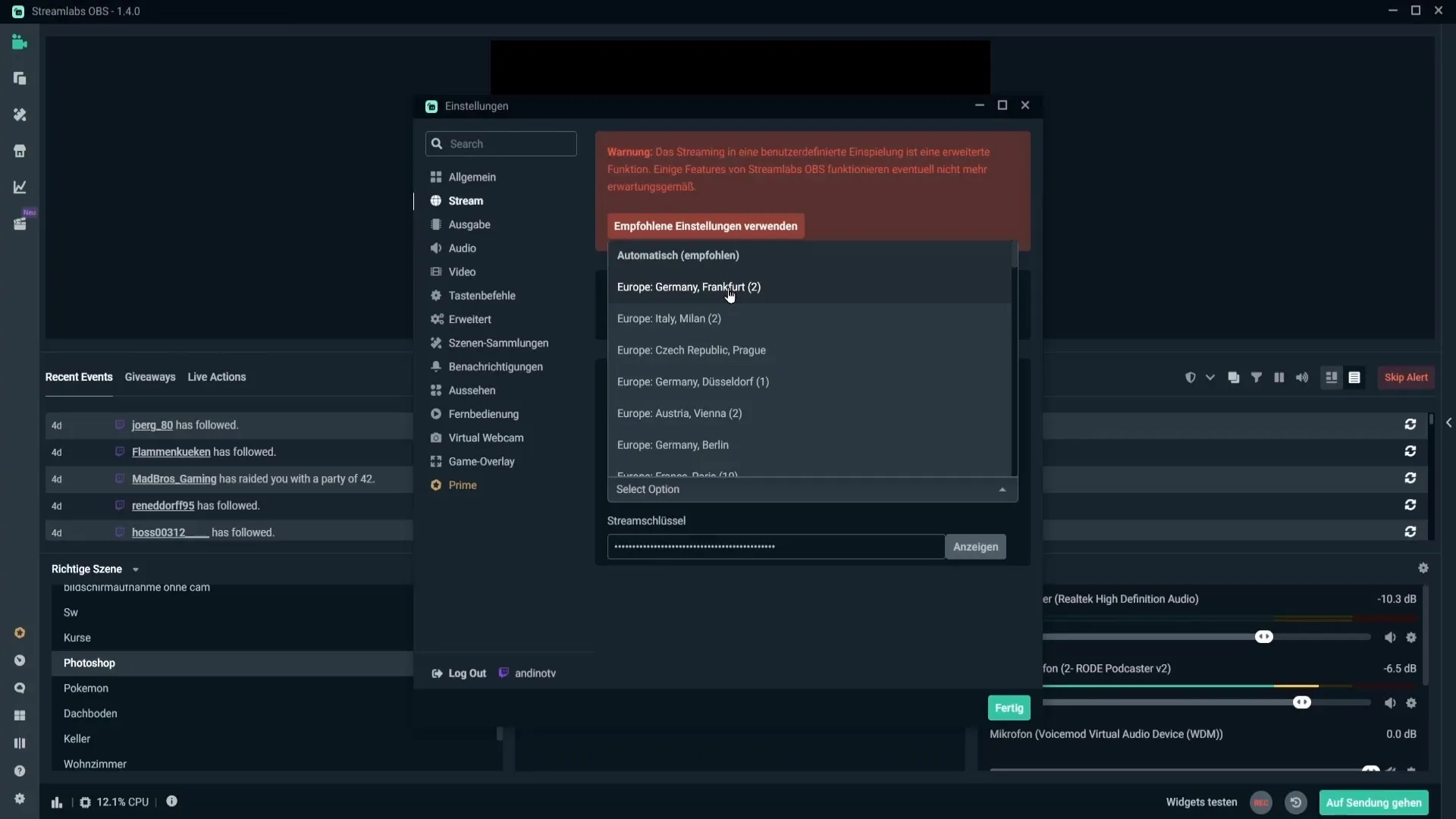 Ausgelassene, verzögerte und übersprungene Frames beim Streamlabs beheben Ausgelassene, verzögerte und übersprungene Frames beim Streamlabs beheben
