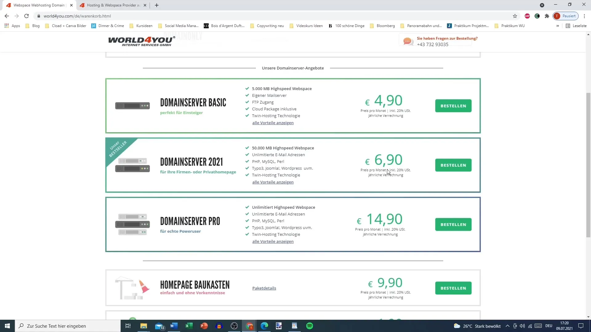 Domain und Hosting bei World for You sichern