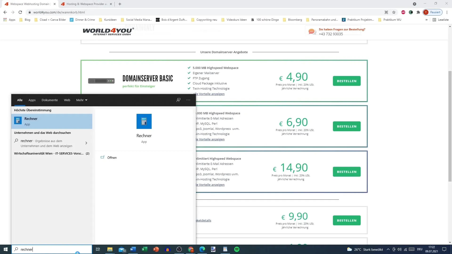 Domain und Hosting bei World for You sichern