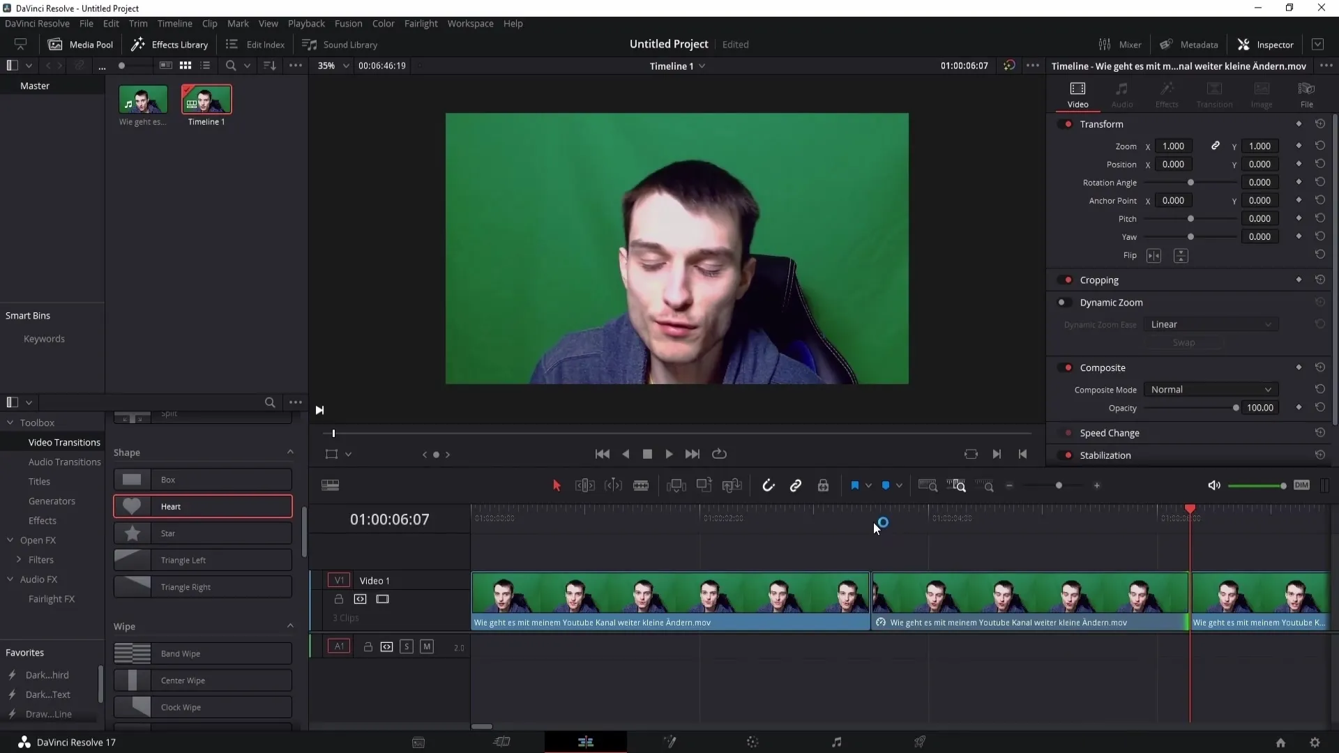 Vytváření statických záběrů v programu DaVinci Resolve – Jak na to