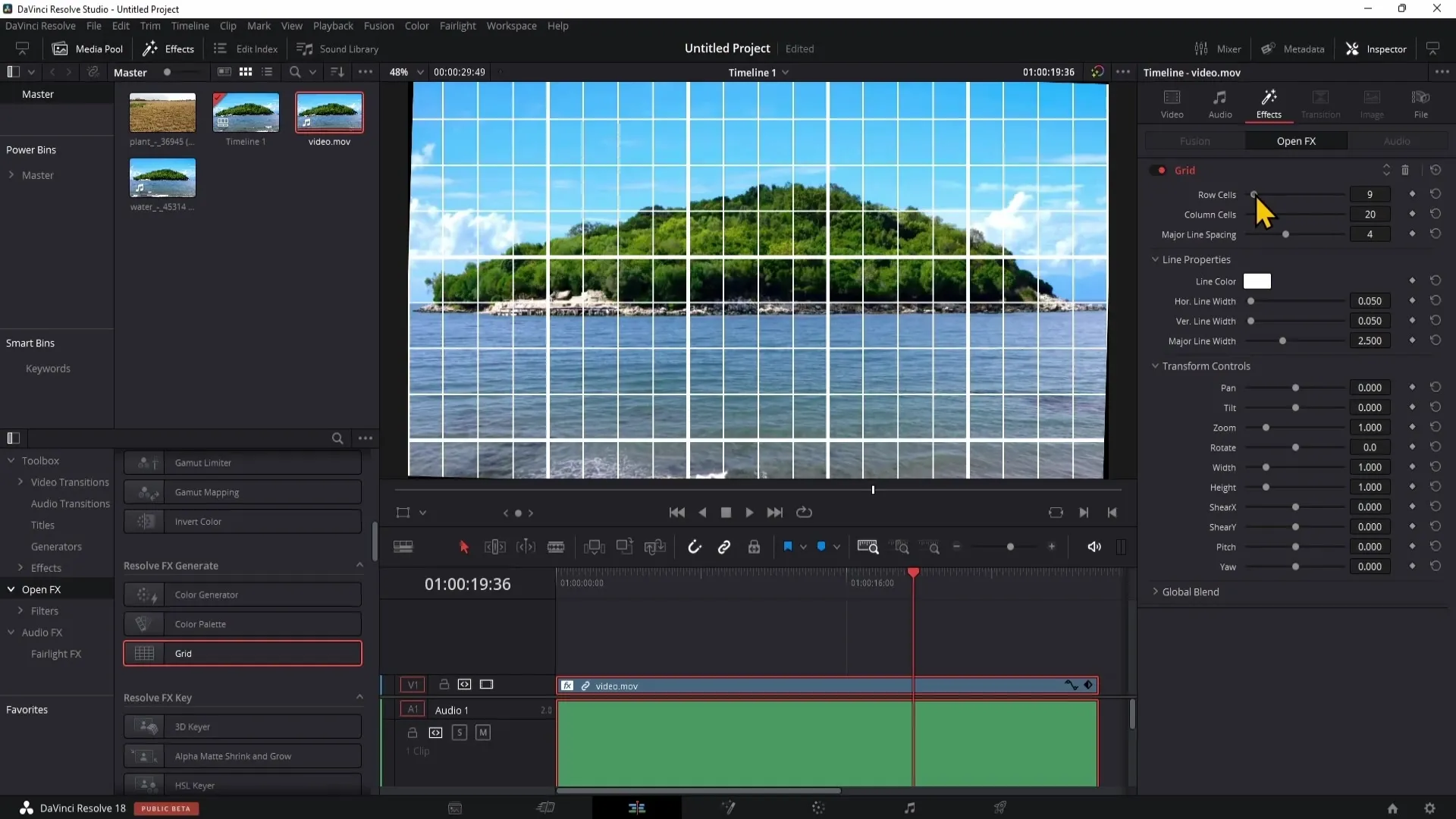 Zarovnání horizontu v programu DaVinci Resolve: Postup krok za krokem