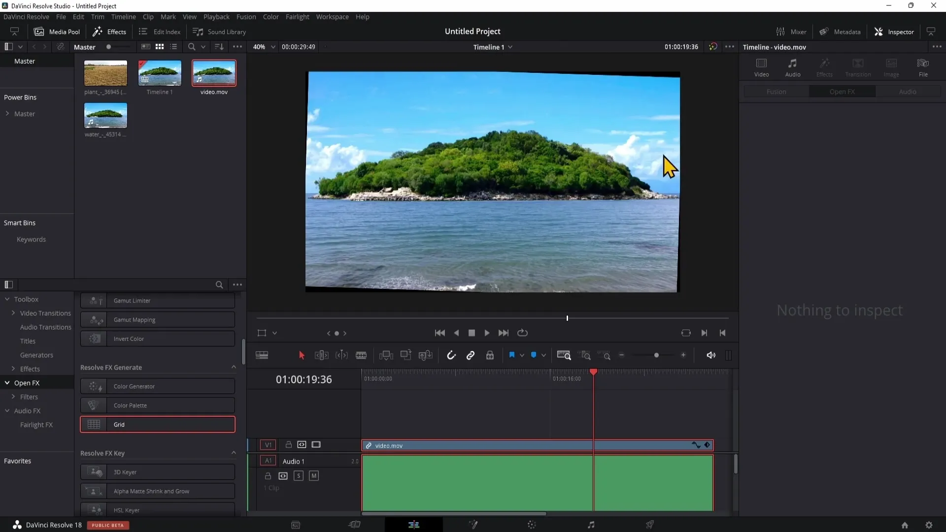 Rovinu v programu DaVinci Resolve vyrovnat: Návod krok za krokem