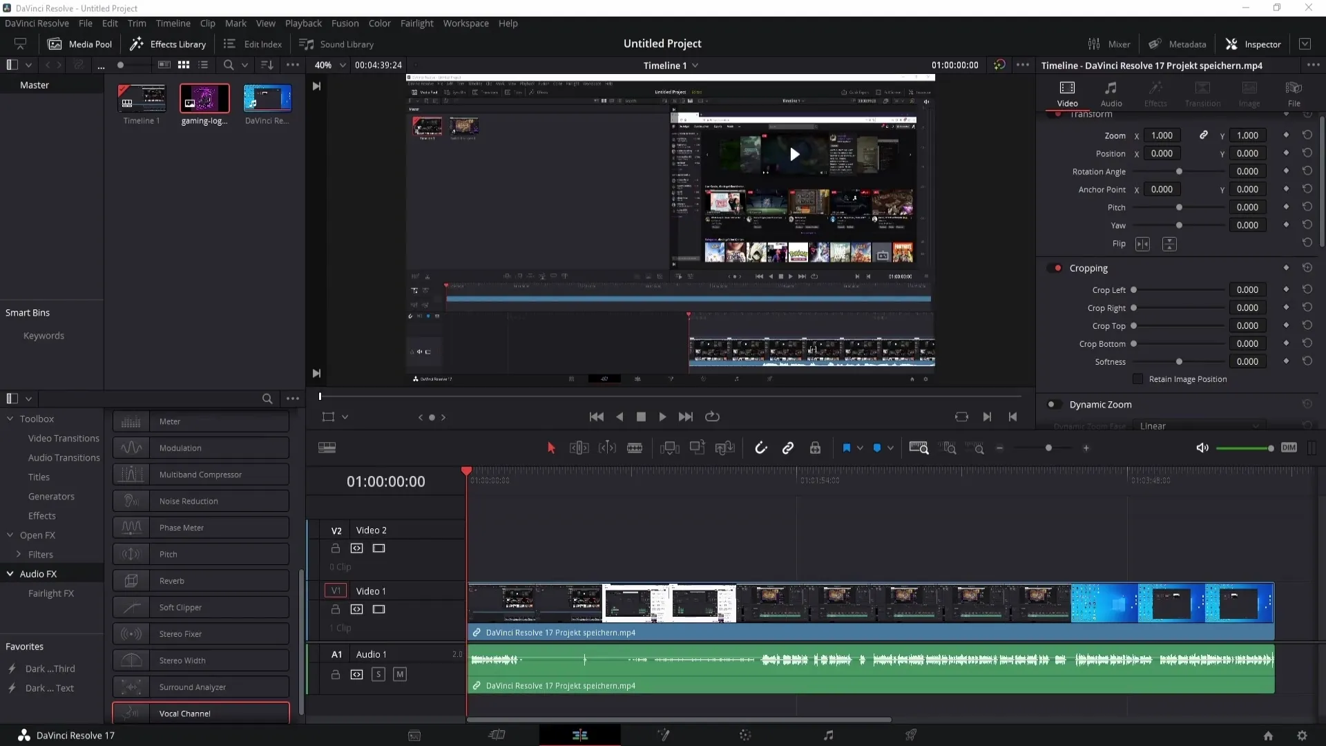 Vložení vodoznaku do DaVinci Resolve profesionálně