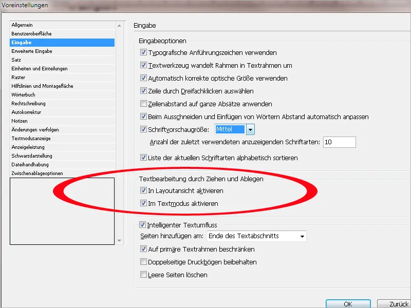 Προεπιλεγμένες ρυθμίσεις στο Adobe InDesign