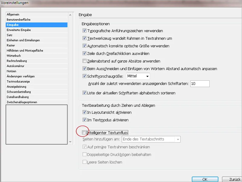 Προεπιλεγμένες ρυθμίσεις στο Adobe InDesign