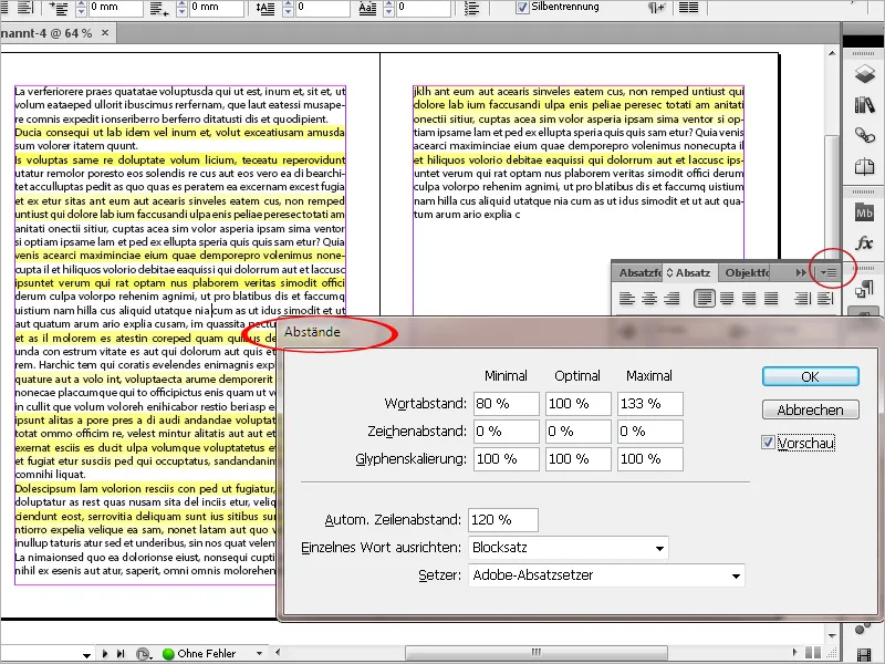 Προεπιλεγμένες ρυθμίσεις στο Adobe InDesign