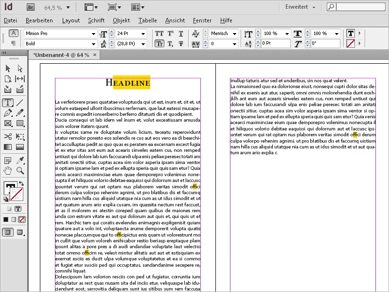 Προεπιλεγμένες ρυθμίσεις στο Adobe InDesign