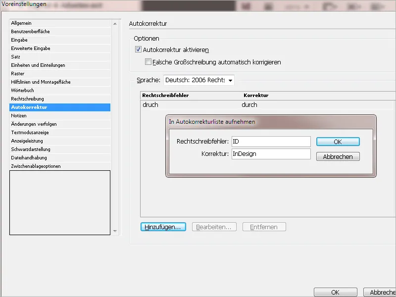 Προεπιλεγμένες ρυθμίσεις στο Adobe InDesign