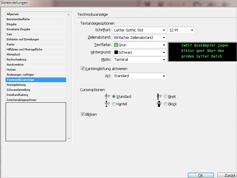 Προεπιλεγμένες ρυθμίσεις στο Adobe InDesign