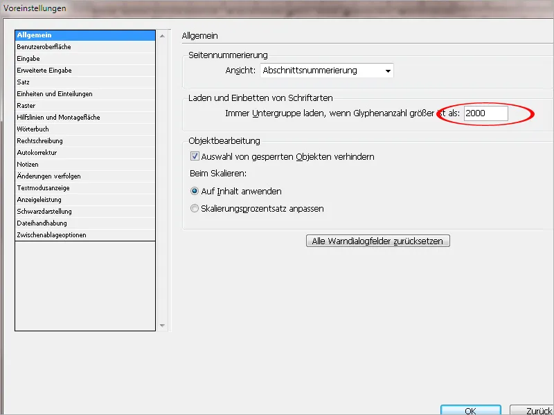 Configure default settings in Adobe InDesign