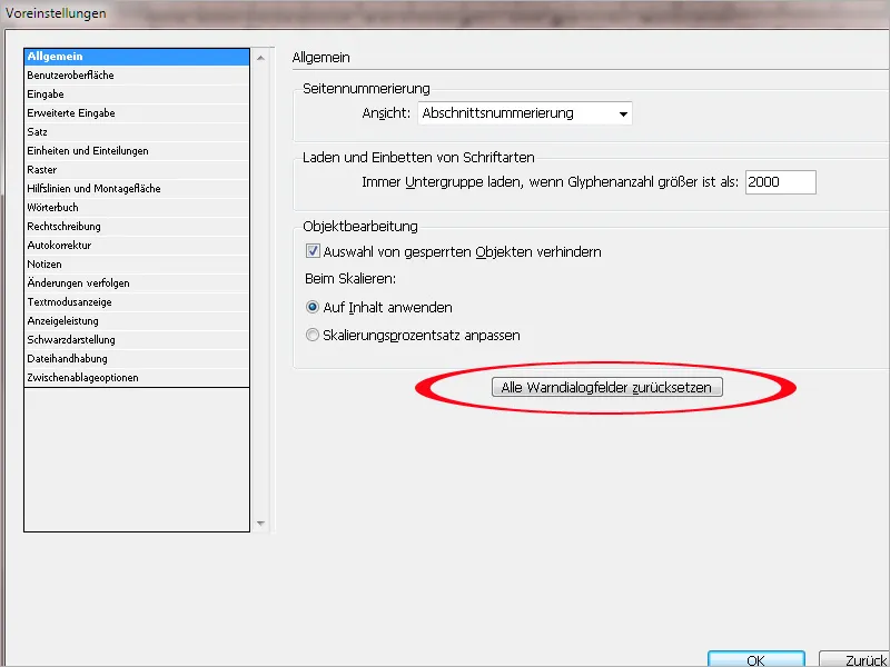Προεπιλεγμένες ρυθμίσεις στο Adobe InDesign